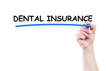 dental insurance written with marker 