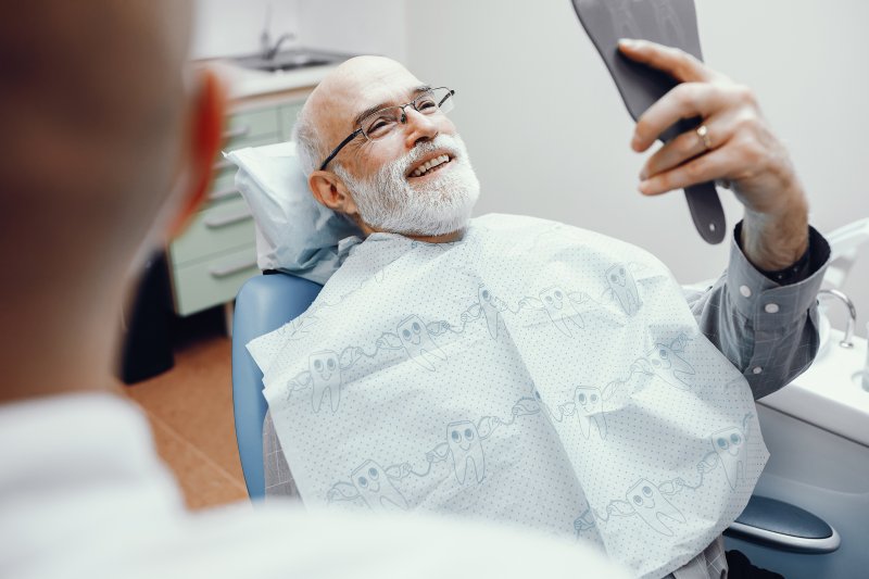 Patient at dentist in Temple